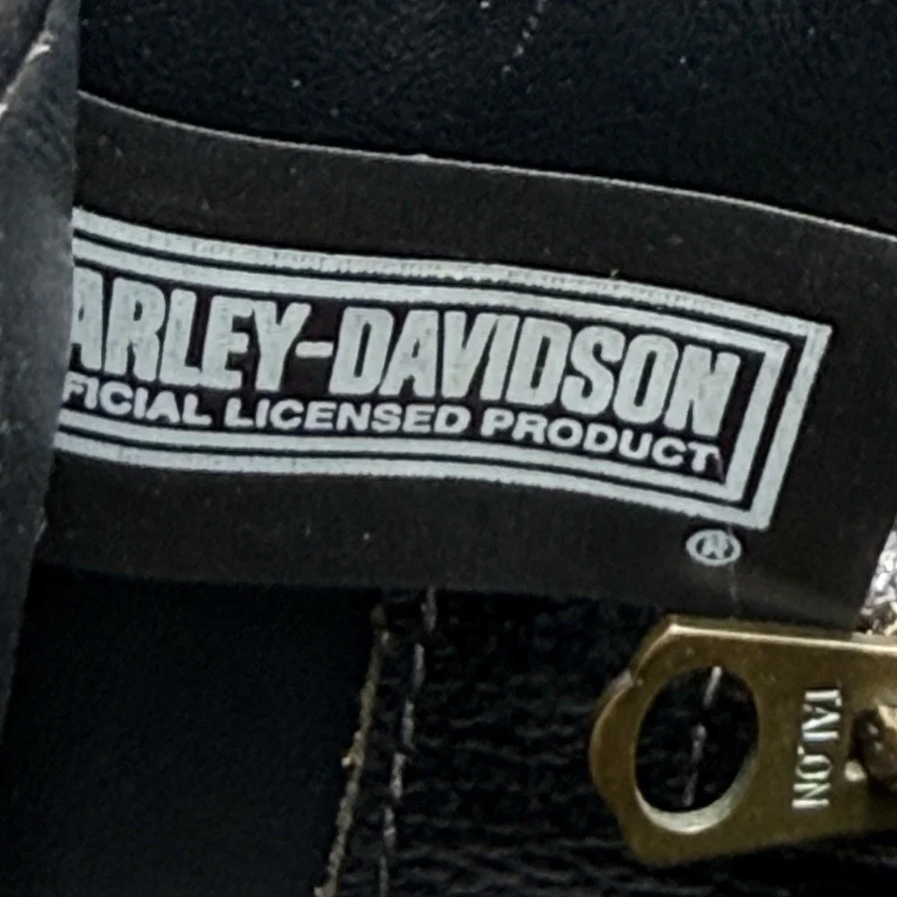 Harley-Davidson Leather Hard Sided Purse Tote Bag, Bar & Shield Logo